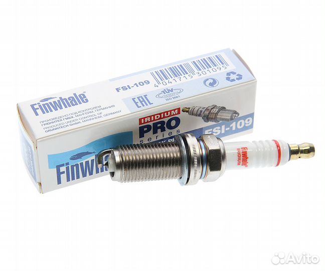 Свеча зажигания volvo C30,70,S40,S80 иридиевая fin