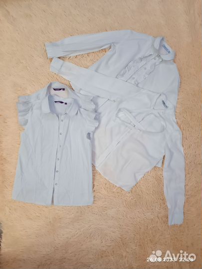 Школьный костюм+ блузки+ колготки пакет 140-146