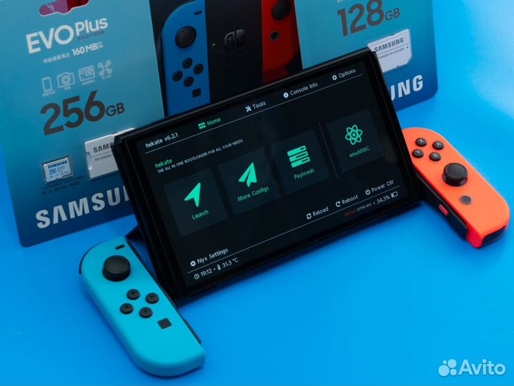 Nintendo Switch oled прошитая + игры