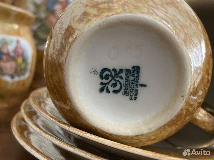 Фарфоровый чайный сервиз Польша 16 предметов