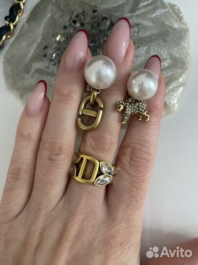 Серьги christian dior