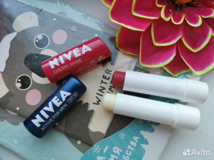 Бальзамы для губ Nivea, Mentos, Jelly Belly, Pez