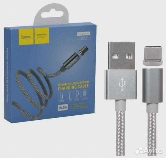 Магнитные кабели Hoco на Type-C/Lightning/microusb