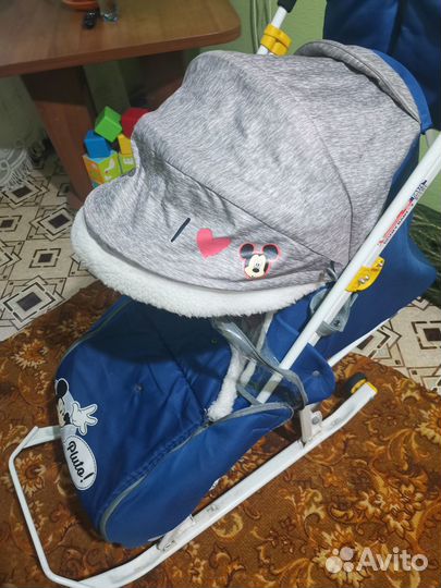 Детские санки коляска