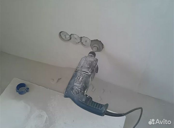 Перенос розеток, бурение подрозетников