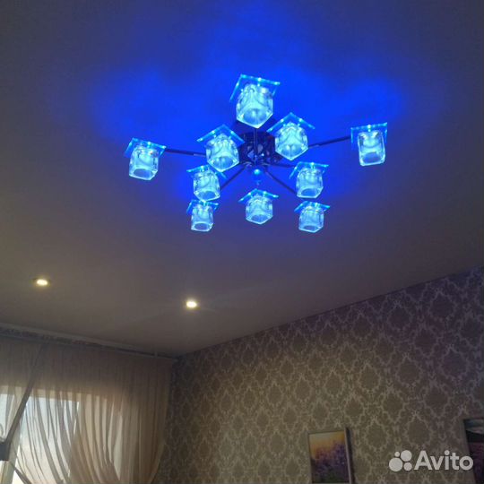 Люстра потолочная подвесная бу