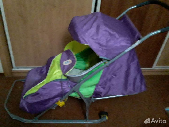 Детские санки коляска