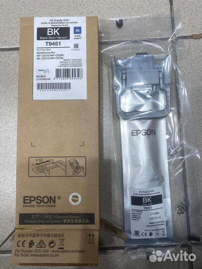 Картридж Epson T9451 чёрный оригинальный