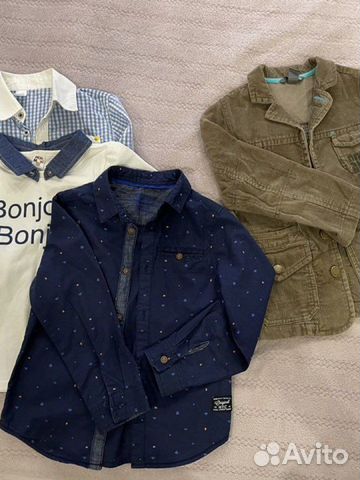 Рубашки, пиджак на мальчика 4-6 лет