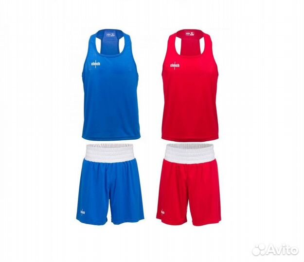 Форма боксерская Clinch Olimp р.128 синяя, красная