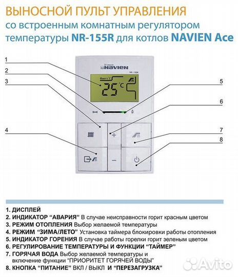 Настенный газовый котел Navien ACE-13AN
