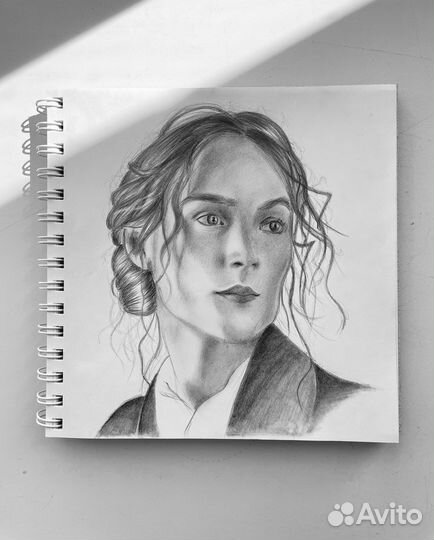 Портрет по фото карандашом