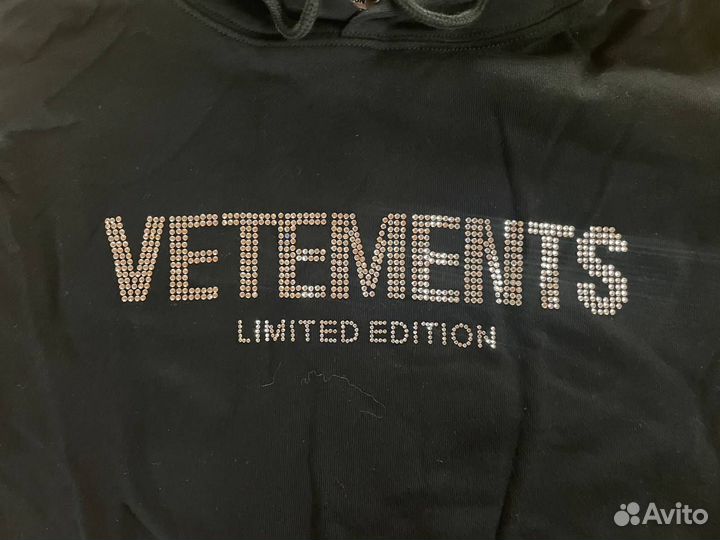 Худи Vetements со стразами