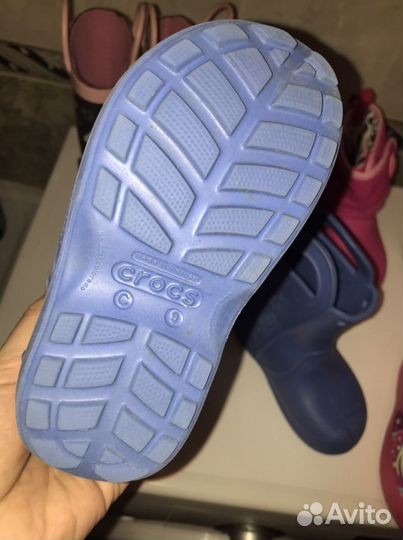 Детские резиновые сапоги crocs