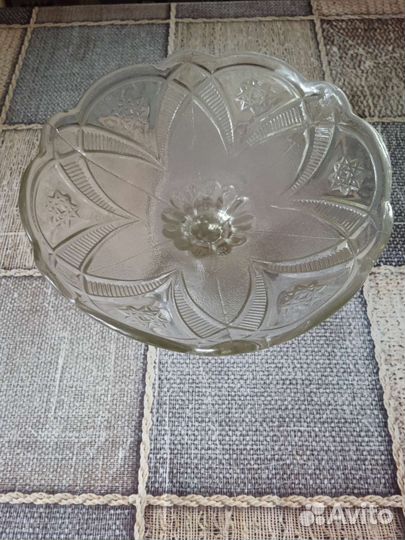 Ваза для фруктов на ножке СССР