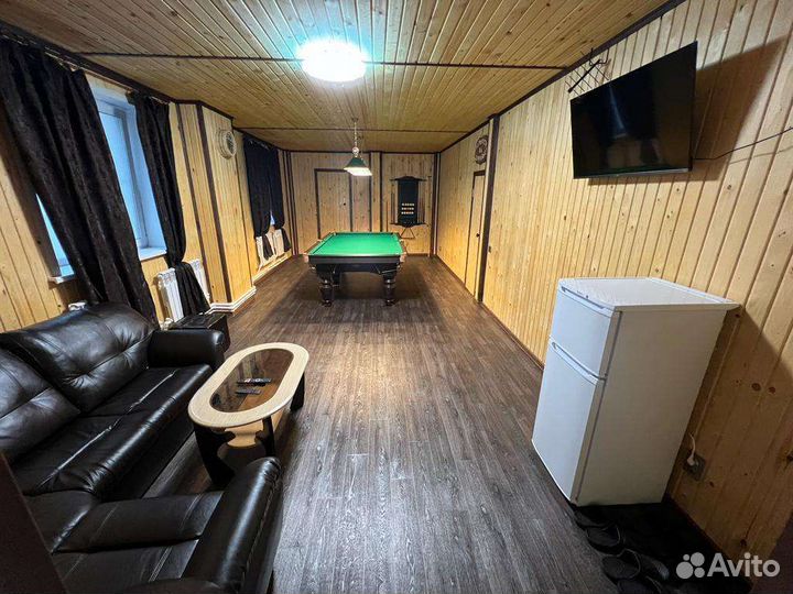 Сауна с бильярдом