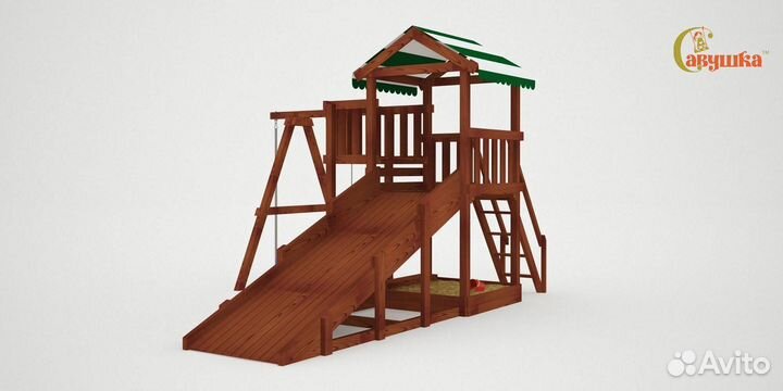 Детская площадка Савушка 4 сезона Мастер 1 Махагон