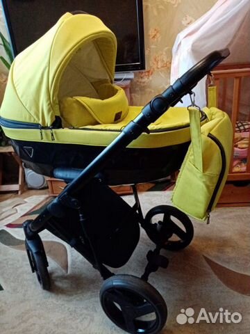 Коляска детская 2в1 Effole Lustre (yellow+Diamond)