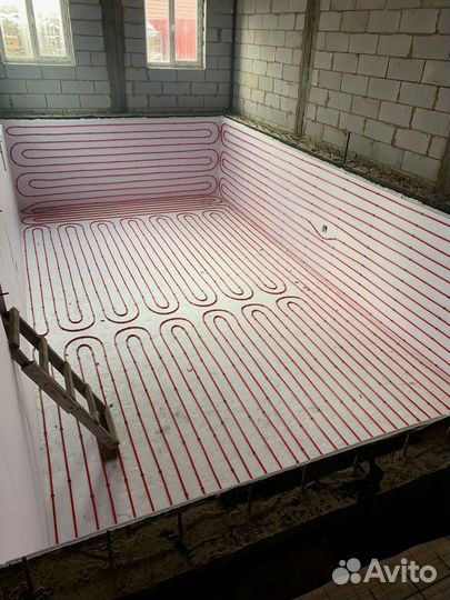 Монтаж / Теплый пол / Водяной / Пол