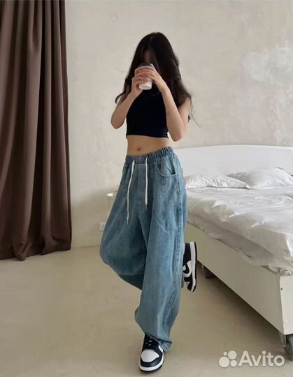 Джинсы широкие y2k