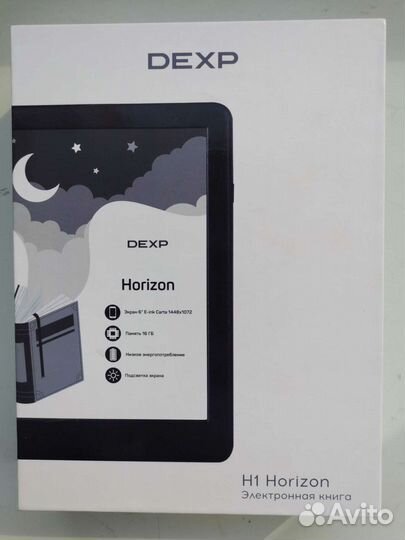 Новая книга dexp H1 Horizon сенсор подсветка Wi-Fi