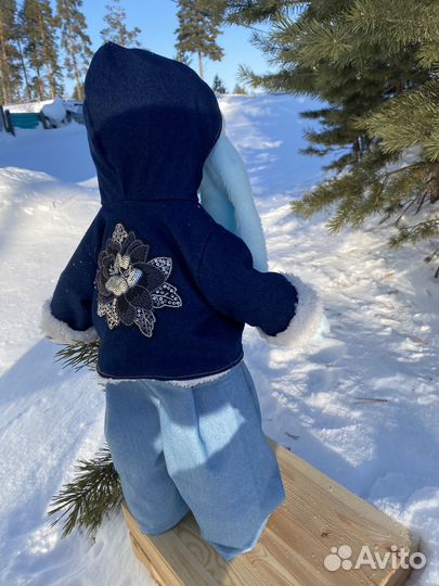 Плюшевый заяц-ручная работа