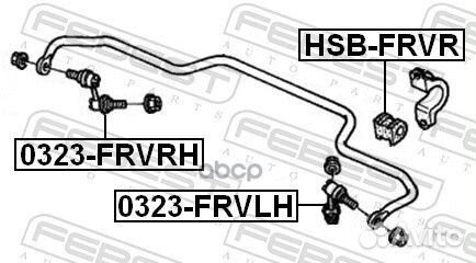 Втулка стабилизатора зад прав/лев hsbfrvr F