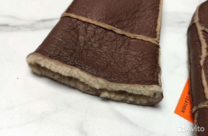 Руковицы Варежки Дубленочные Шубенки Коричневые