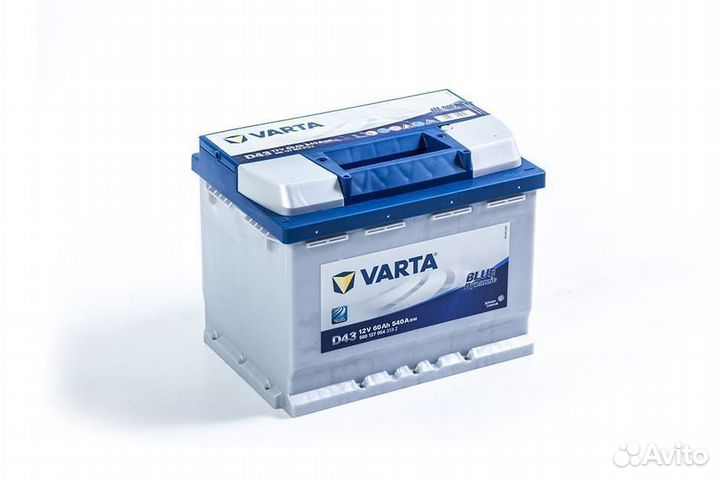 Аккумулятор Varta D43 60Ah 540A 560 127 054
