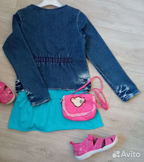 Джинсовый жакет для девочки