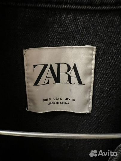 Джинсовая рубашка zara