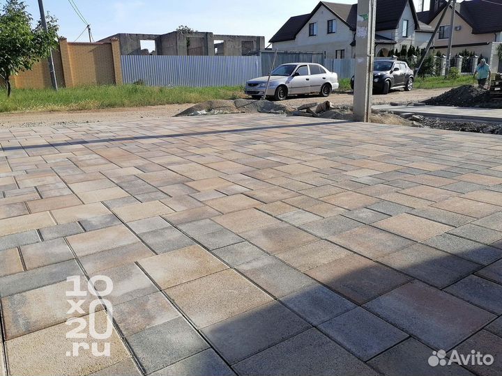 Тротуарная плитка, бордюры с работой под ключ