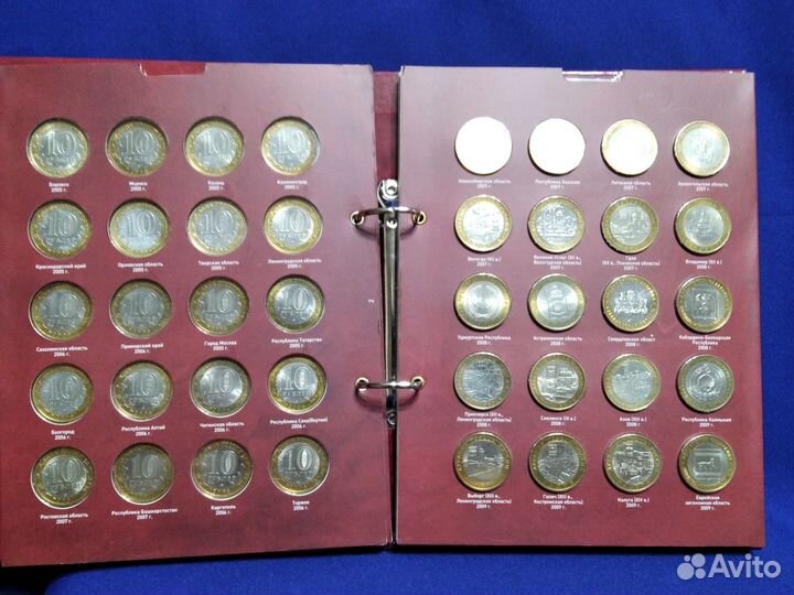 Набор биметалла 10 рублей 2000 - 2022 гг