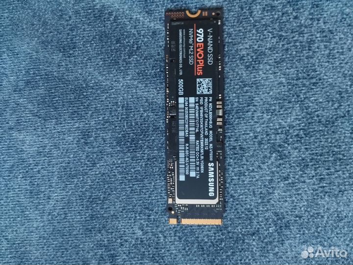 500 гб SSD M.2 накопитель Samsung 970 EVO Plus