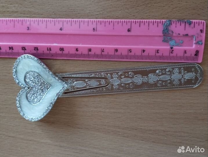 Закладка для книг, с сердечком