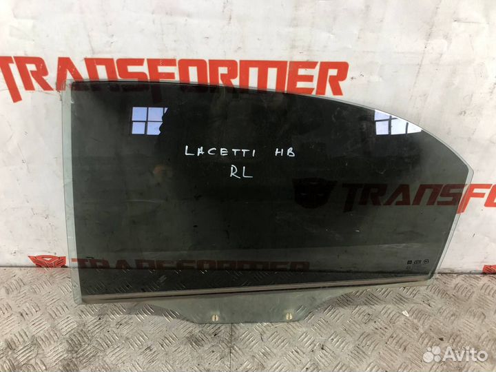 Стекло двери заднее левое Шевроле Лачетти