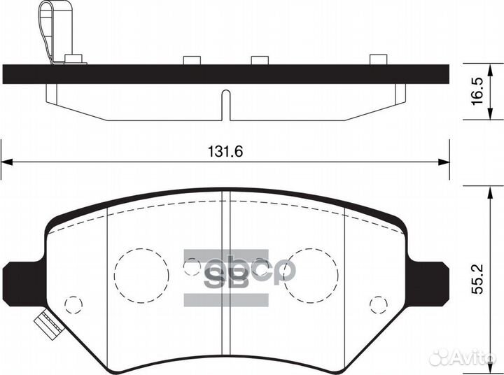 Колодки тормозные передние SP2134 Sangsin brake