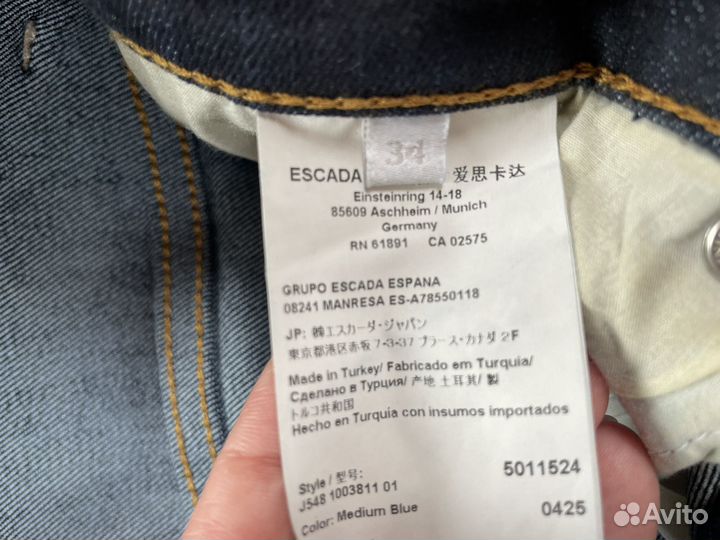 Escada джинсы 34