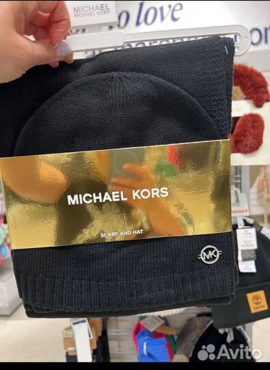Шапка +шарф Michael Kors (новый,оригинал )
