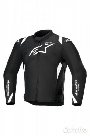 Motorradjacke Alpinestars T-SP 1 V2 Waterproof Schwarz-Wei Черный