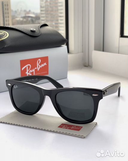 Солнцезащитные очки ray ban wayfarer (с защитой)