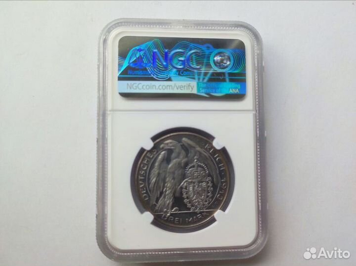 3 марки 1913 Пруссия Пробные Очень редкие NGC PF 6