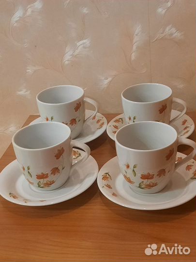 Чайный фарфоровый сервиз Коростенский