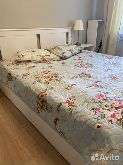 Стеганое покрывало плед на кровать диван икеа