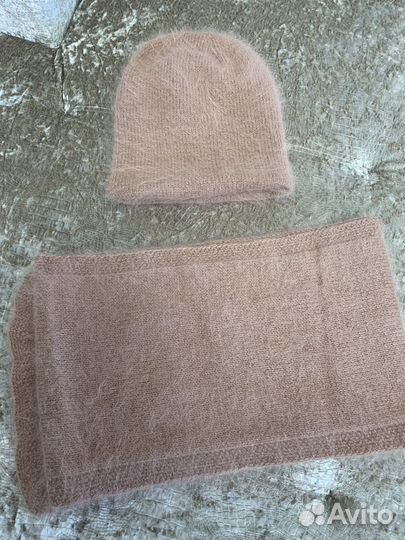 Комплект шапка и шарф женские