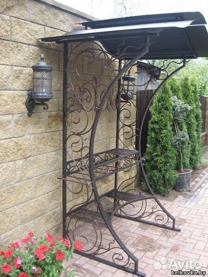 Кованый мангал с крышей с доставкой