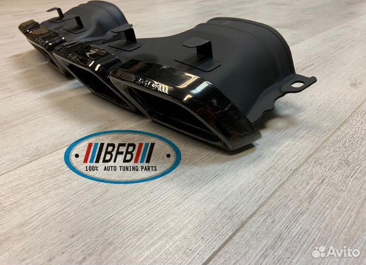 Насадки На Глушитель AMG чёрный хром