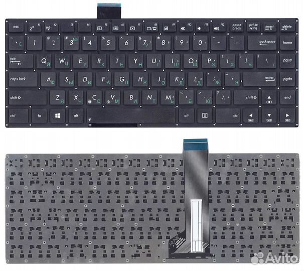 Клавиатура Asus VivoBook S400CA, S451, S401 черная