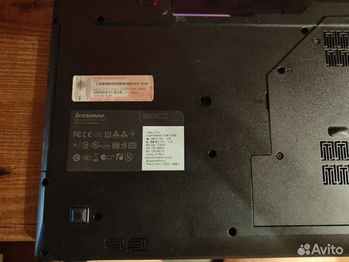 Lenovo ideapad G780 G770 разбор