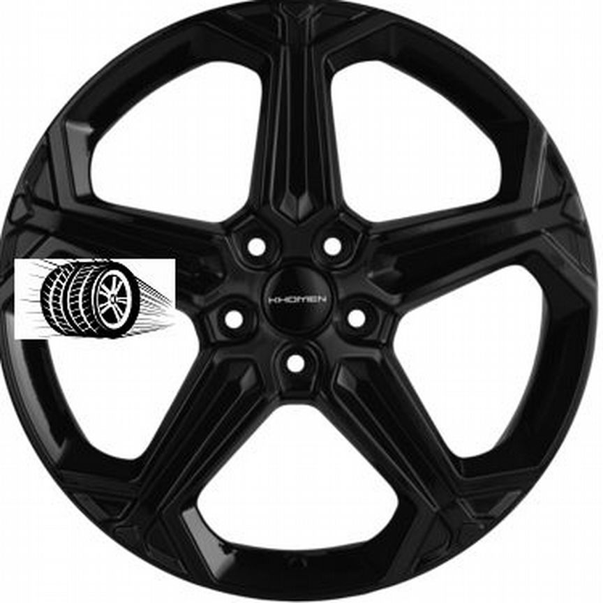Литые диски Khomen Wheels 7.5×R19 5×114.3